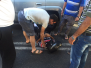  بالصور: إصابة متوسطة لراكب دراجة بحادث طرق بمدينة يافا 